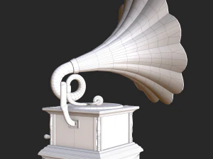 old antique gramaphone 3D Model