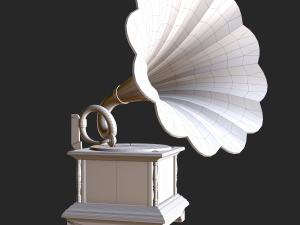 old antique gramaphone 3D मॉडल