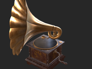old antique gramaphone 3D मॉडल