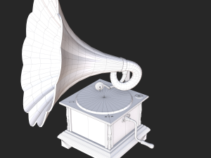 old antique gramaphone 3D मॉडल