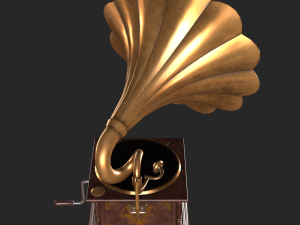 old antique gramaphone 3D मॉडल