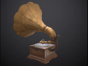 蓄音機 3Dモデル