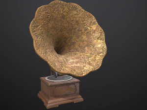 蓄音機 3Dモデル