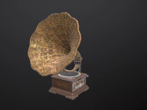 蓄音機 3Dモデル