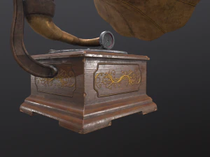 蓄音機 3Dモデル