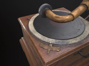 蓄音機 3Dモデル