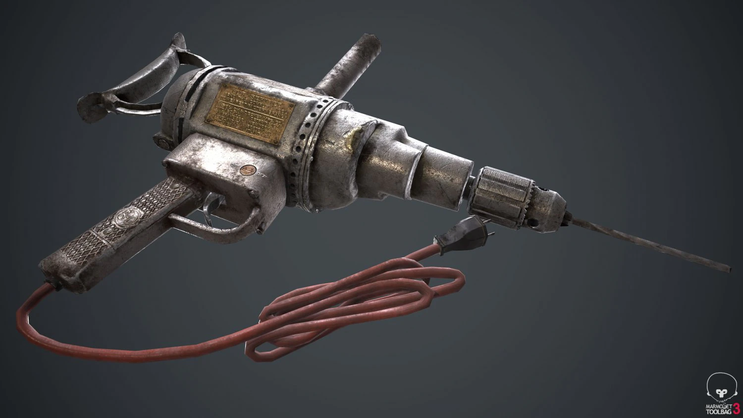 drill machine 3D Model .c4d .max .obj .3ds .fbx .stl .blend