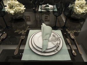spoonforkglassplats Modelo 3D