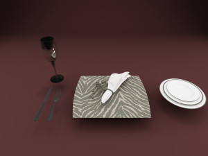 spoonforkglassplats 3D मॉडल