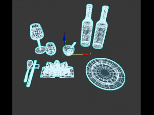 colhergarfopratosde vidro Modelo 3D