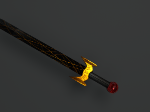 obsidian sword 3D 模型