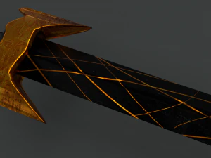 obsidian sword 3D Model