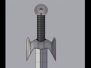 obsidian sword Modello 3D