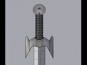 obsidian sword 3D Model