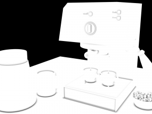 coffee machine - cafe desire Model 3D