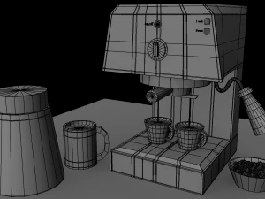 coffee machine - cafe desire 3D Model