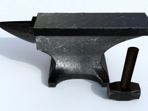 anvil and sledge hammer 3D Model
