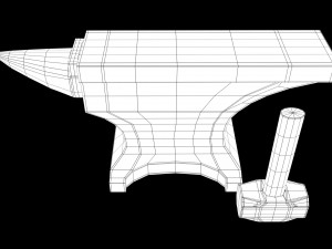 anvil and sledge hammer 3D Model