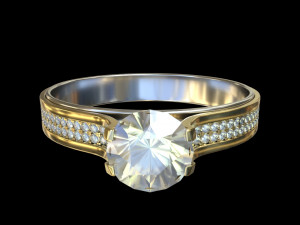 diamond ring Model 3D
