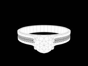 diamond ring Model 3D