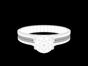diamond ring 3D Model