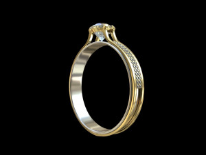 diamond ring Model 3D