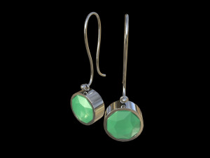 gemstone earrings 3D 모델
