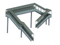 Pedestrian overpass 3D Model