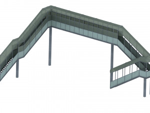 pedestrian overpass Modello 3D