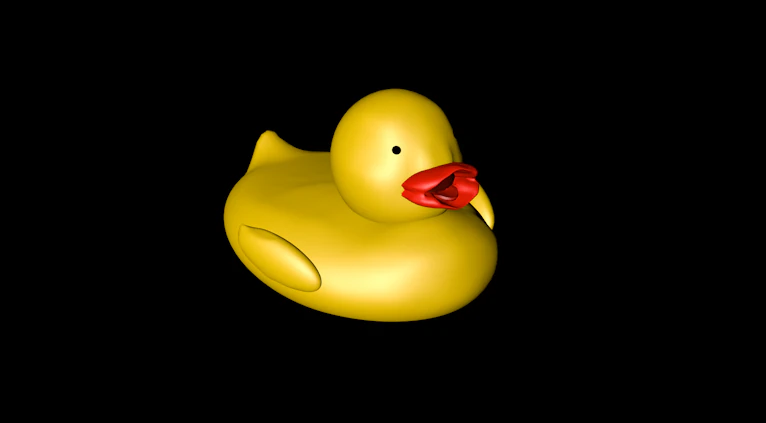 yellow rubber duck 3D Model .c4d .max .obj .3ds .fbx .stl .blend