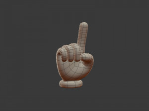 hand emoji signs - icons pack Modelo 3D