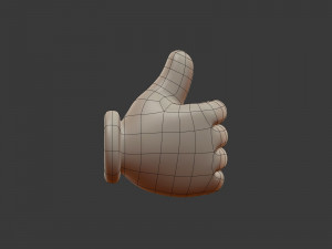 hand emoji signs - icons pack Modelo 3D