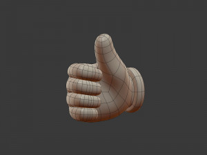 hand emoji signs - icons pack Modelo 3D