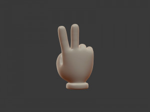 hand emoji signs - icons pack Modelo 3D