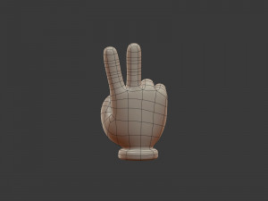 hand emoji signs - icons pack Modelo 3D