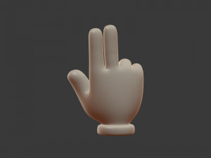 hand emoji signs - icons pack Modelo 3D