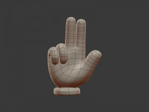 hand emoji signs - icons pack Modelo 3D