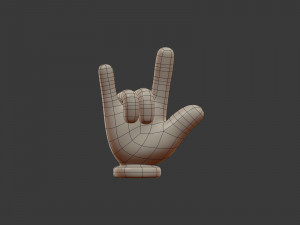 hand emoji signs - icons pack Modelo 3D