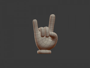 hand emoji signs - icons pack Modelo 3D