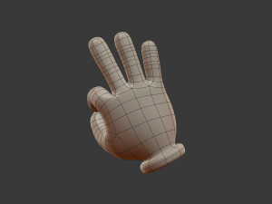 hand emoji signs - icons pack Modelo 3D