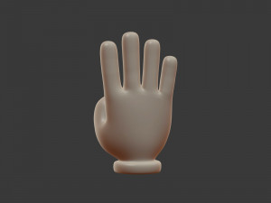 hand emoji signs - icons pack Modelo 3D
