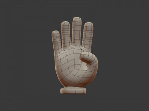 hand emoji signs - icons pack Modelo 3D