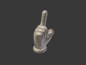 cartoon hands - emoji signs - icons pack Modelo 3D