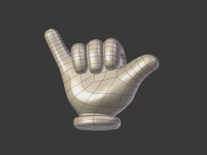 cartoon hands - emoji signs - icons pack Modelo 3D