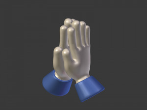 cartoon hands - emoji signs - icons pack Modelo 3D