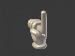 cartoon hands - emoji signs - icons pack Modelo 3D