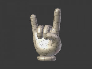 cartoon hands - emoji signs - icons pack Modelo 3D