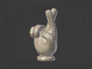 cartoon hands - emoji signs - icons pack Modelo 3D