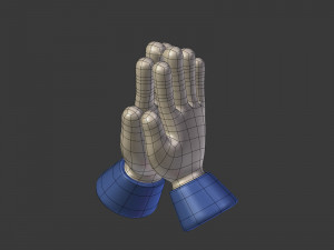 cartoon hands - emoji signs - icons pack Modelo 3D