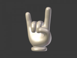 cartoon hands - emoji signs - icons pack Modelo 3D